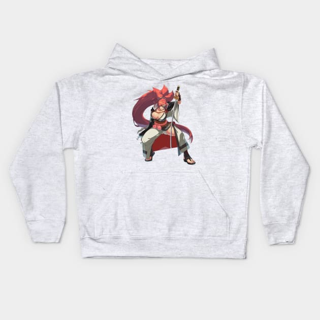 Baiken Guilty Gear Kids Hoodie by abdul rahim